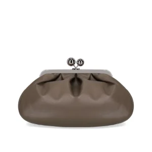 MAX MARA WEEKEND PASTICCINO CUBICO TAUPE CLUTCH