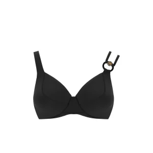 MAX MARA BEACHWEAR ADINA C CUP BRA BLACK BIKINI TOP