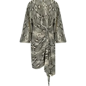 ESSENTIEL ANTWERP IFRENCH PYTHON DRESS