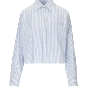 MAX MARA WEEKEND EDEN LIGHT BLUE STRIPED SHIRT