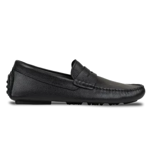 Gary: Mocassin Homme - Cuir Noir Grainé