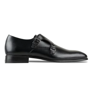 Budd: Chaussures à boucles - Cuir Noir