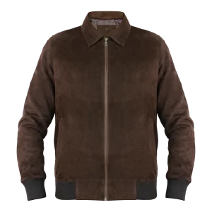 Belmont: Jacket Homme - Daim Marron