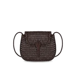 DRAGON DIFFUSION MINI CITY DARK BROWN CROSSBODY BAG