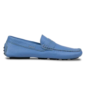 Gary:Mocassin Homme - Gomme Bleu Azur
