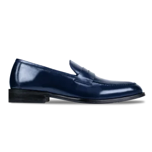 Carling: Mocassin Homme - Cuir Bleu nuit