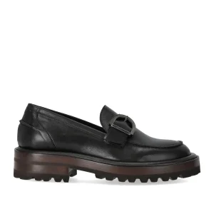 DUCCIO DEL DUCA BLACK LOAFER