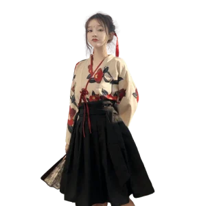 Kimono femme Sakura avec Jupe