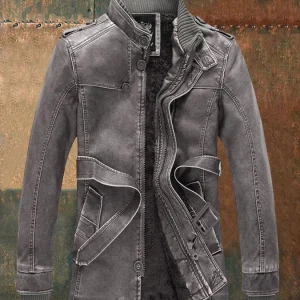 Veste en Cuir Vintage pour Hommes