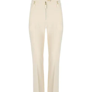 ELISABETTA FRANCHI MILK ZIPPED PANTS