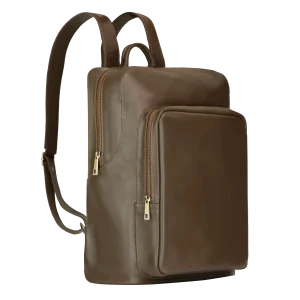 Atlas: Sac à dos - Cuir Marron