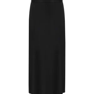 ELISABETTA FRANCHI BLACK MIDI SKIRT
