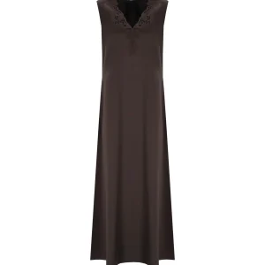 MAX MARA WEEKEND CANOSSA BROWN DRESS