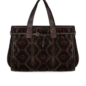 CAMPOMAGGI PATRIZIA BROWN SHOPPING BAG