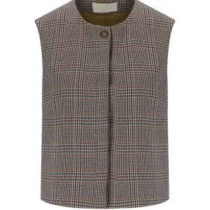 K.K. BEIGE CHECK VEST