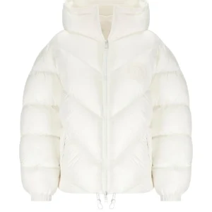 ELISABETTA FRANCHI IVORY PADDED JACKET