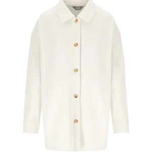 MM MAX MARA COMMA WHITE SHIRT JACKET