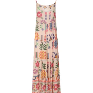 PAHIESA FORMENTERA PINK PATTERNED DRESS