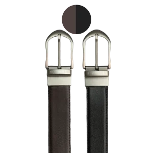 C94SL: Ceinture Homme - Cuir Noir/Marron