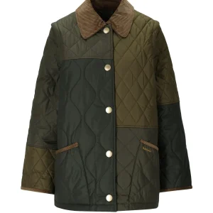 BARBOUR LORRIE GREEN QUILTED JACKET