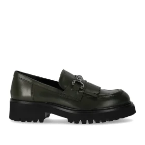 GUGLIELMO ROTTA WAU MILITARY GREEN LOAFER