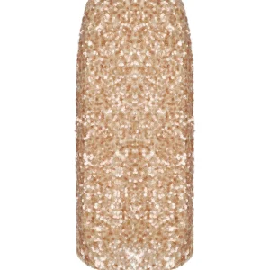 MAX MARA WEEKEND OCCHIO BEIGE MIDI SKIRT