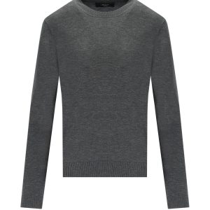 MAX MARA WEEKEND SICILIA GREY CREWNECK SWEATER