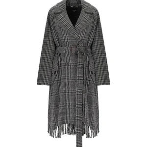 MAX MARA WEEKEND CARPI GREY BELTED COAT