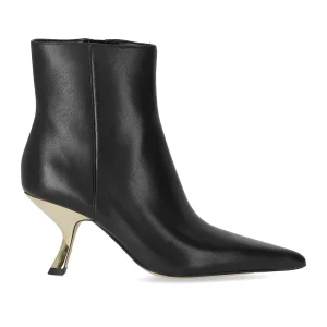 MICHAEL KORS LUNA BLACK HEELED ANKLE BOOT