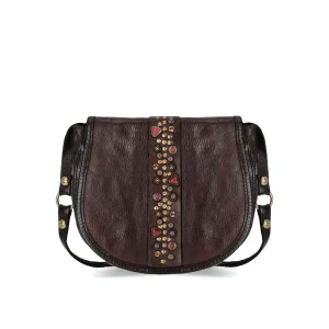 CAMPOMAGGI IRENE DARK BROWN CROSSBODY BAG