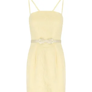 ELISABETTA FRANCHI LEMONADE BELTED DRESS