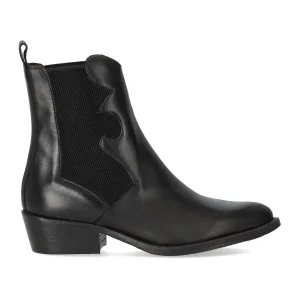 DUCCIO DEL DUCA BLACK TEXAN BOOTIE