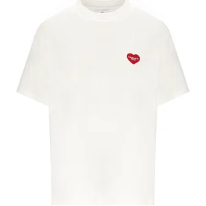 CARHARTT WIP W' S/S HEART PATCH WHITE T-SHIRT