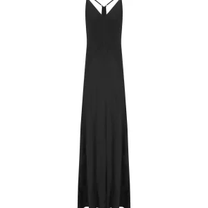 ESSENTIEL ANTWERP IDONT BLACK MAXI DRESS