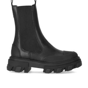 GANNI BLACK MID CHELSEA BOOT