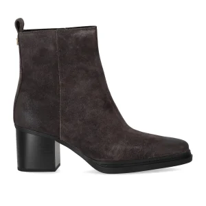 MICHAEL KORS LEX CHOCOLATE HEELED ANKLE BOOT