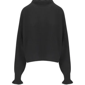 TWINSET BLACK TURTLENECK SWEATER
