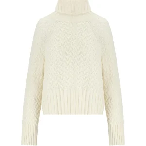 BARBOUR MALTON ECRU TURLENECK SWEATER