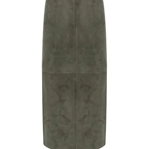 MAX MARA WEEKEND PALA KHAKI MIDI SKIRT