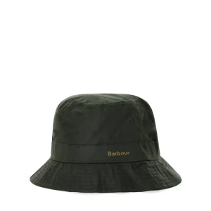 BARBOUR BELSY WAX GREEN BUCKET HAT