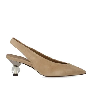 MAX MARA WEEKEND ORMA BEIGE SLINGBACK PUMP