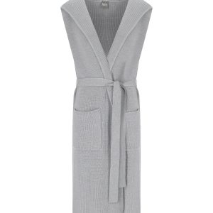 MM MAX MARA BADESSE GREY LONG SLEEVELESS CARDIGAN
