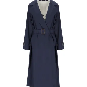 MAX MARA WEEKEND FATTO BLUE TRENCH COAT