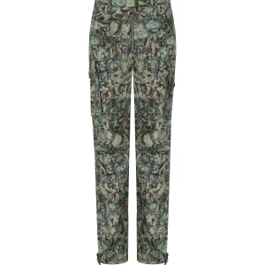 GANNI JADEITE TWILL PANTS