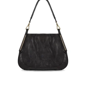 CAMPOMAGGI ENZA BLACK SHOULDER BAG