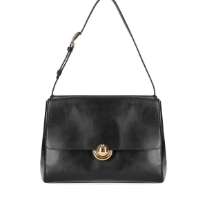 FURLA DOMUS M BLACK SHOULDER BAG