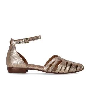 DUCCIO DEL DUCA ROSE GOLD FLAT SANDAL