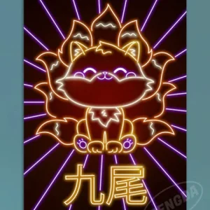 Affiche Renard Kitsune