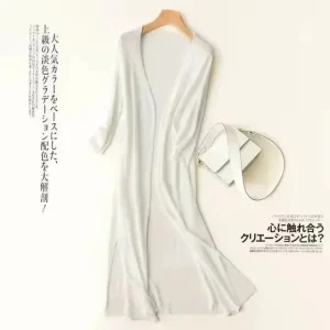 Cardigan kimono femme blanc