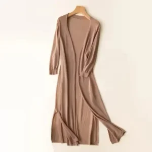 Cardigan kimono femme marron